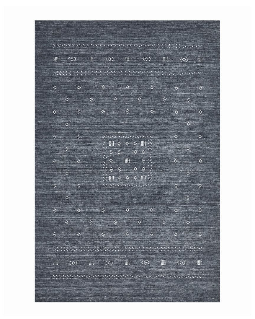 Shop Solo Rugs Simi Hand Loomed Wool Transitional Rug In Slate