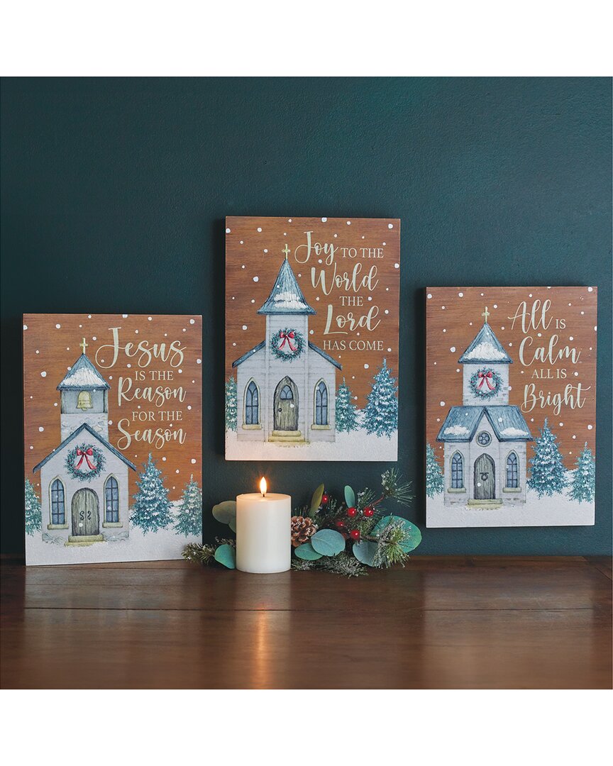 Shop Burton & Burton Burton + Burton Wall Hanging Joyful Holiday Church In Brown