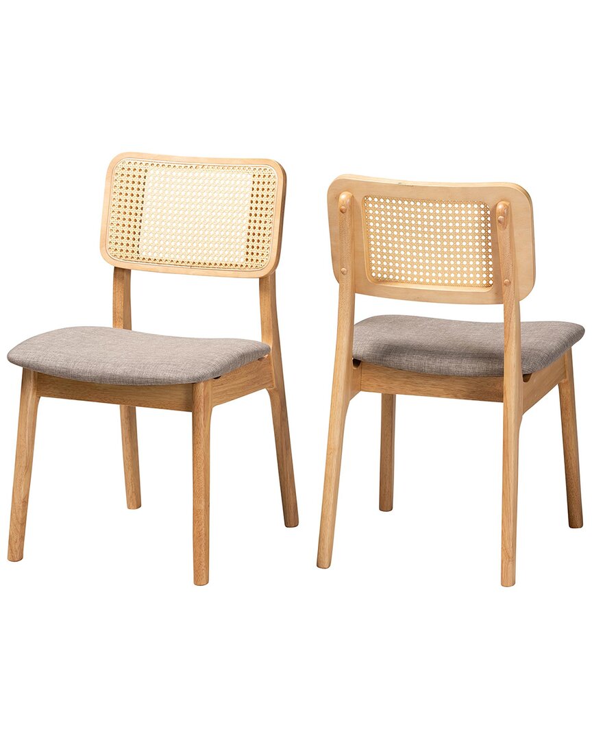 Baxton Studio Set Of 2 Dannon Mid-century Modern Dining Chairs