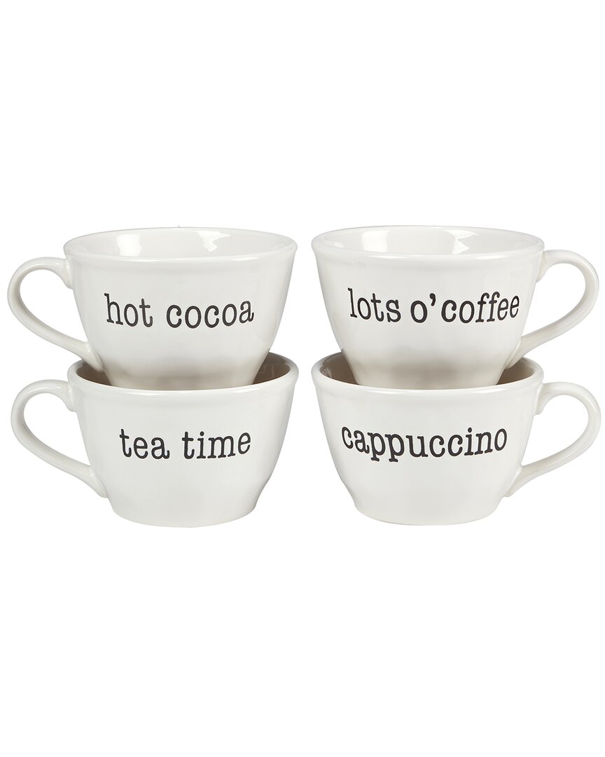CERTIFIED INTERNATIONAL CERTIFIED INTERNATIONAL JUST WORDS SET OF 4 JUMBO CUPS