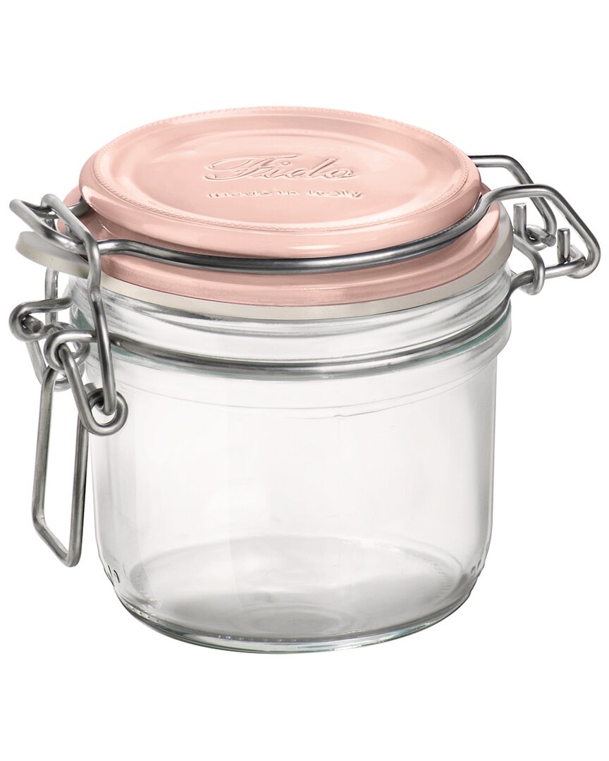 Bormioli Rocco Set Of 12 Color Palette 6.75oz Pink Fido Food Storage Jars