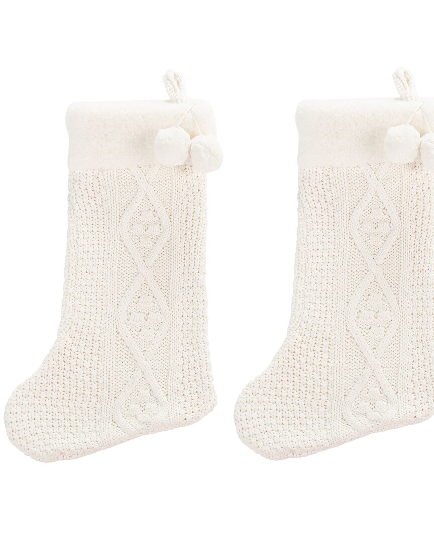 Safavieh Cookie Stocking In White