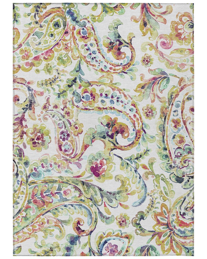 Addison Rugs Chantille Polyester Indoor/outdoor Washable Rug In White