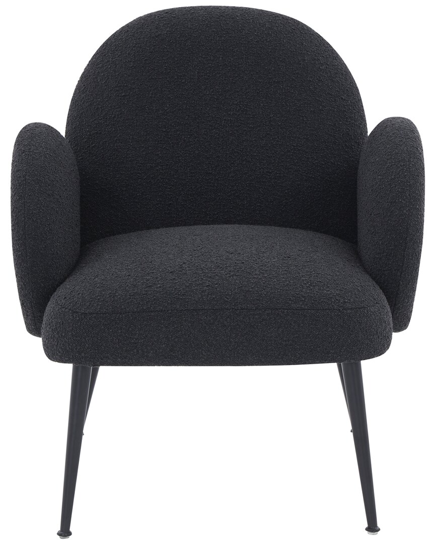 Safavieh Couture Crystalyn Boucle Accent Chair In Black