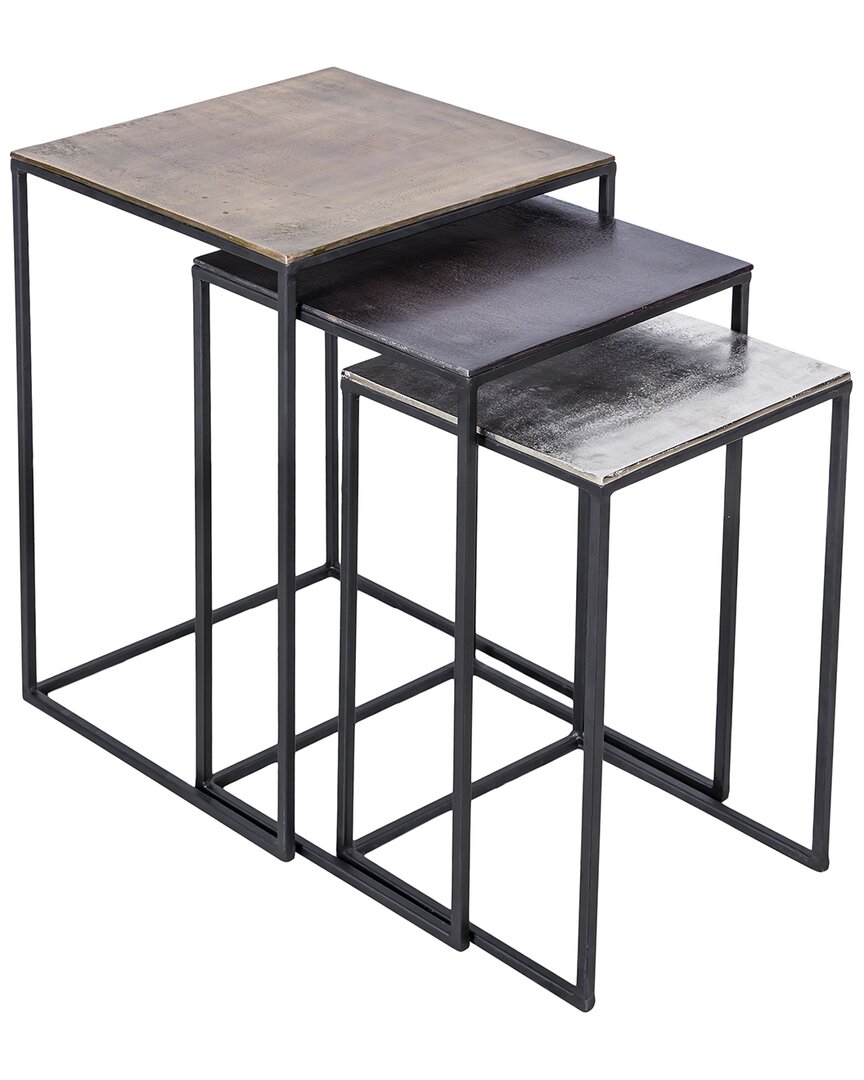 Renwil Threefold Accent Table In Black