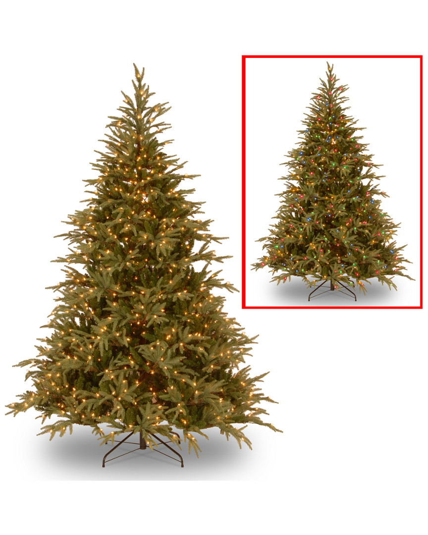 National Tree Company 7.5ft Feel-real Frasier Grande Hinged Tree With 1000 Dual Color Lights