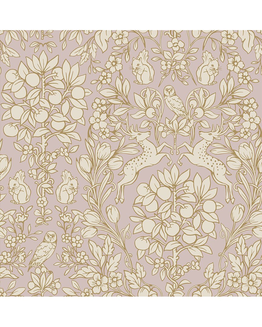 Nuwallpaper Blush Enchanted Peel & Stick Wallpaper In Pink
