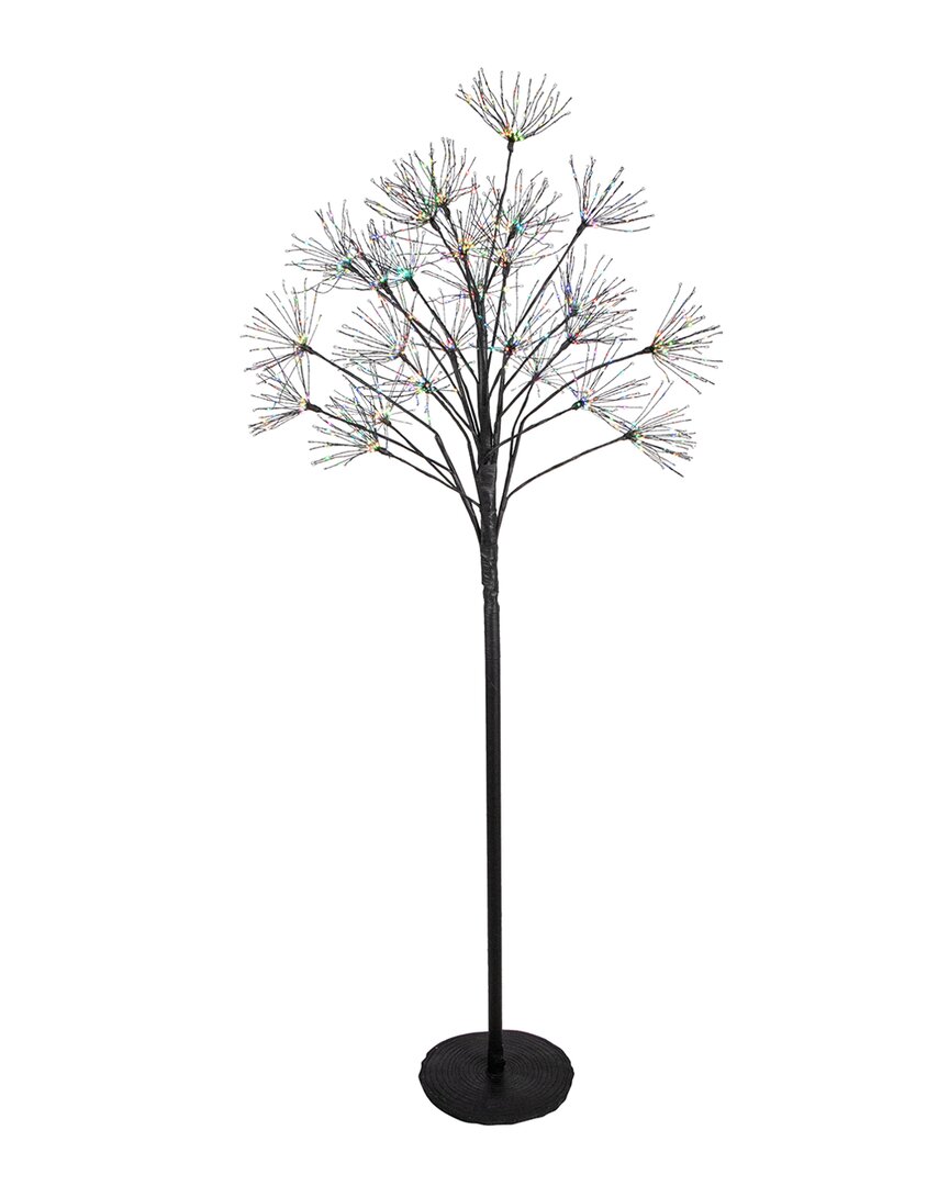 Northlight 5ft Led Lighted Christmas Fireworks Tree Outdoor Display In Black