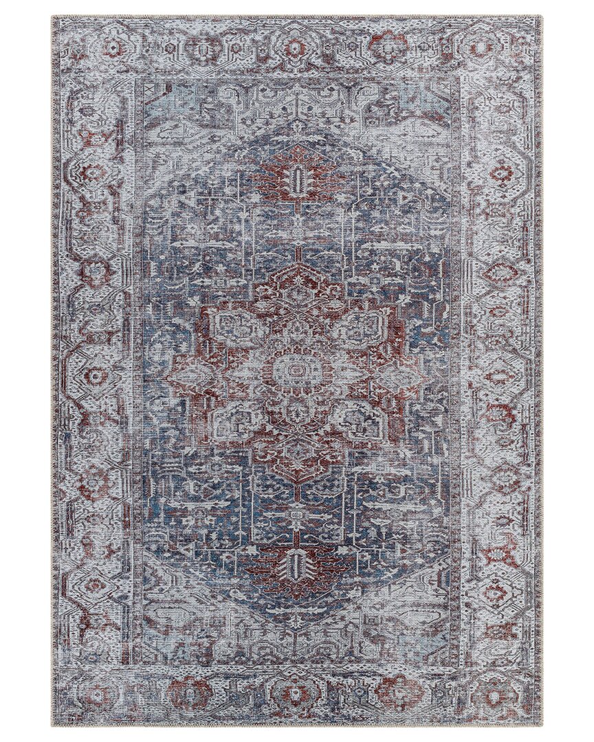 Surya Amelie Machine-washable Rug In Dark Red