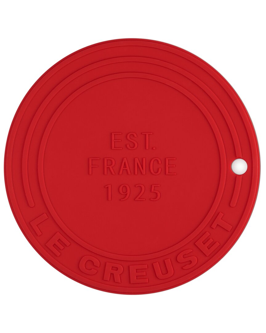 Le Creuset Cerise Silicone Trivet (est. 1925) With $2 Credit In Red