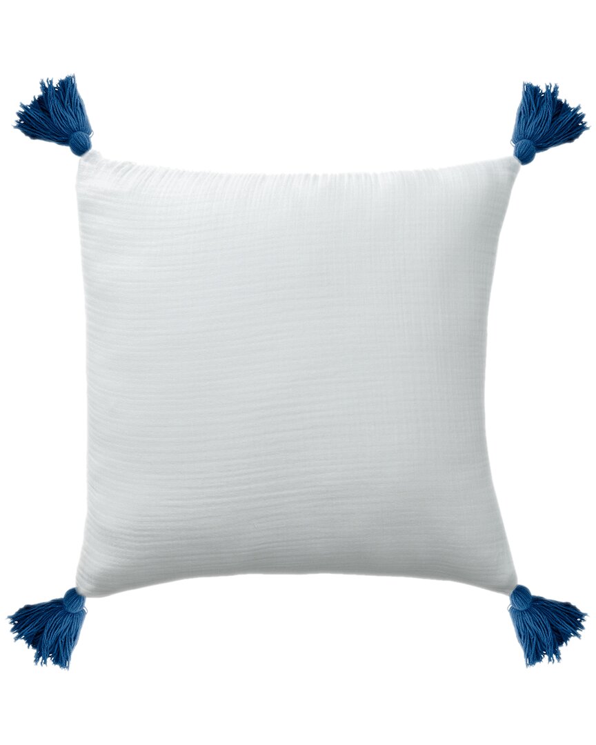 Lr Home Amaze Tasseled Throw Pillow In White