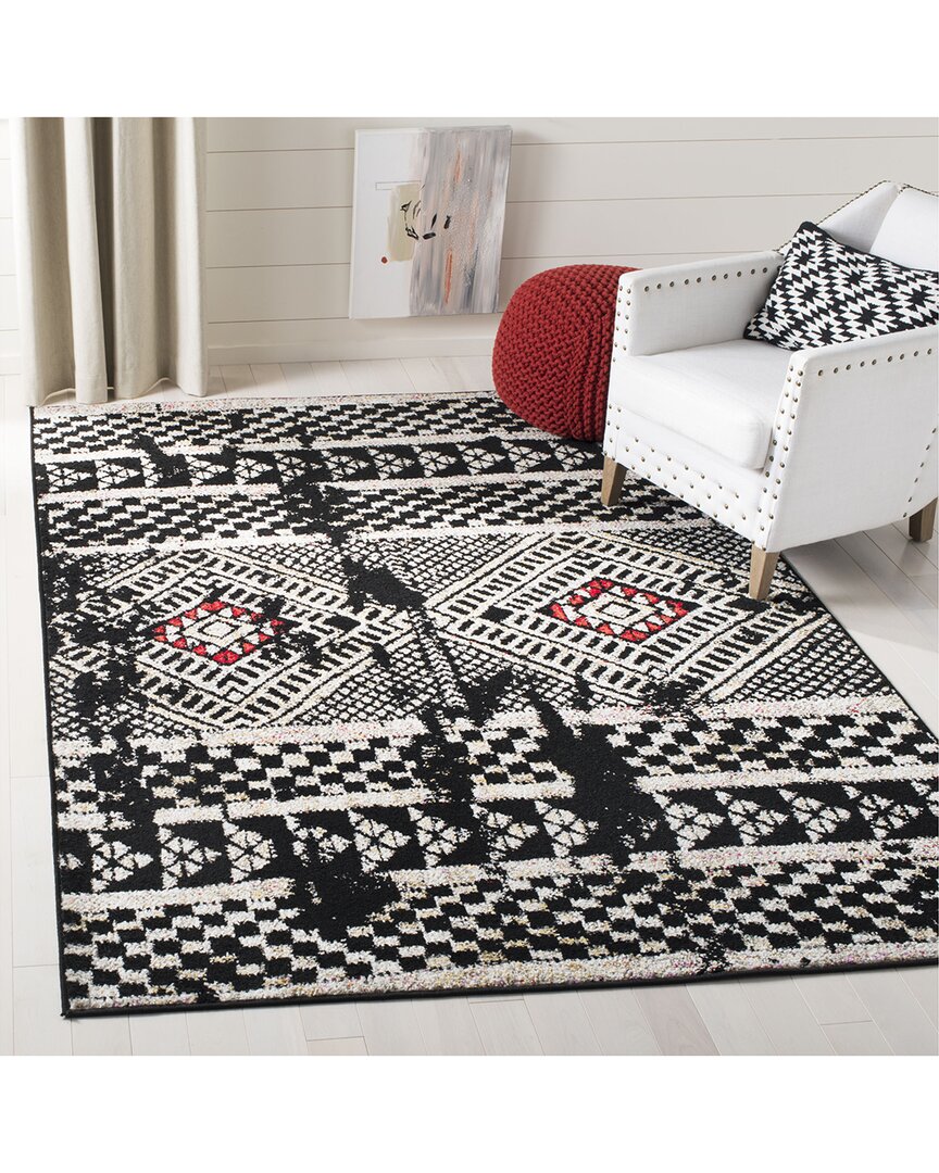 Safavieh Adirondack Lodren Power Loomed Rug Black / Light G In Black