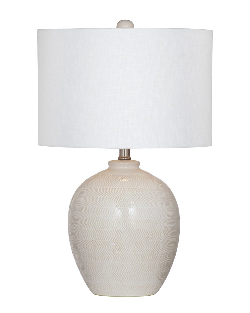 Bassett Mirror Ellen Table Lamp In White