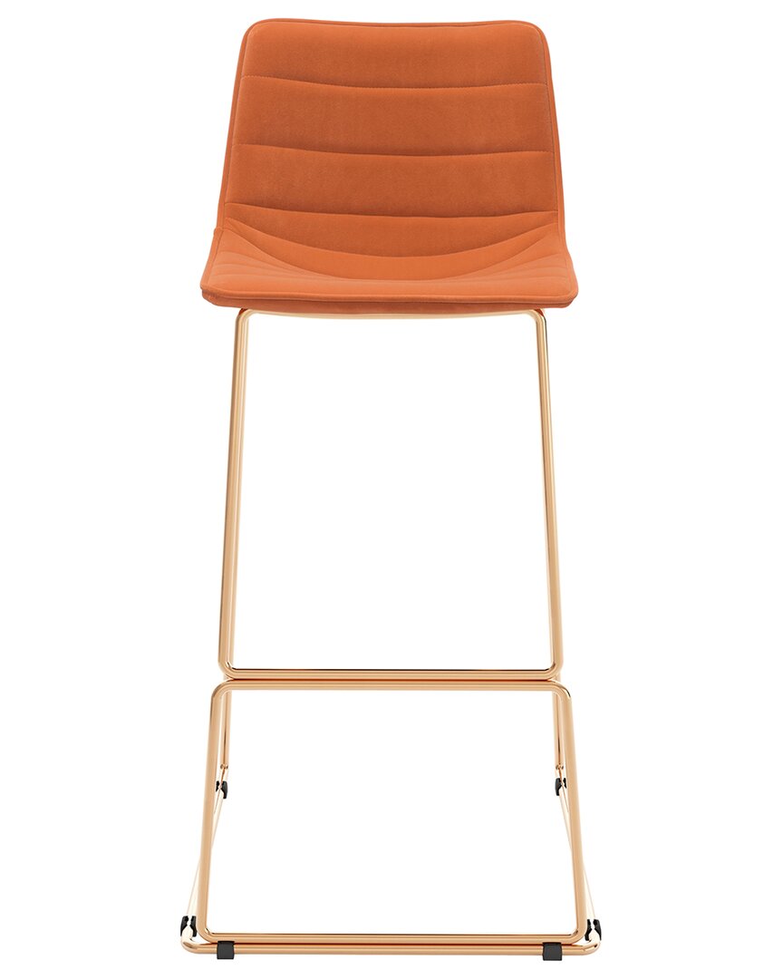 Zuo Modern Adele Bar Chair In Orange