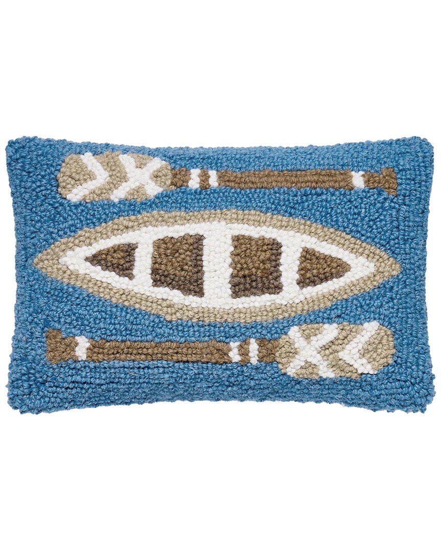 Peking Handicraft Lake Canoe & Oar Hook Pillow