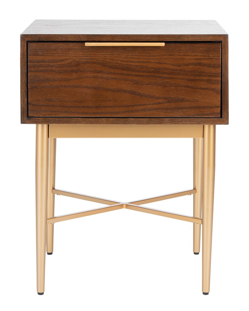 Safavieh Pierre One Drawer Nightstand In Brown