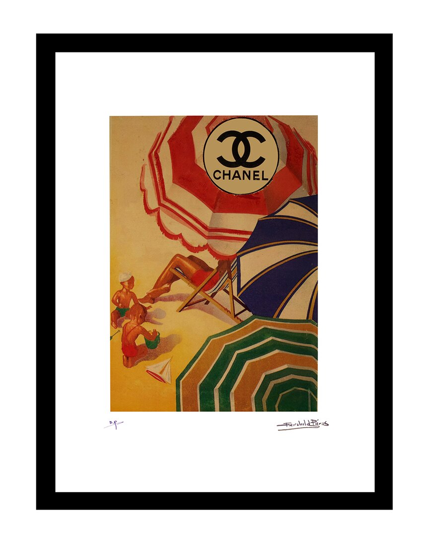 Fairchild Paris Chanel Vintage Beach Umbrellas Wall Art