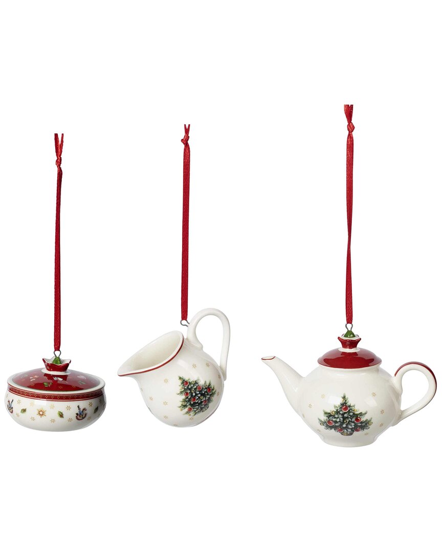 Villeroy & Boch Christmas Toy's Delight Coffee 3pc Ornament Set