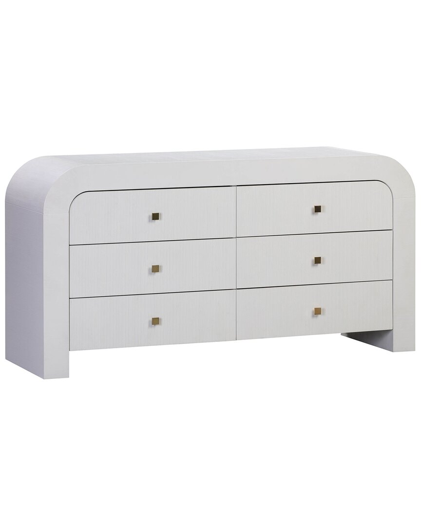 Tov Furniture Hump 6 Drawer White Dresser