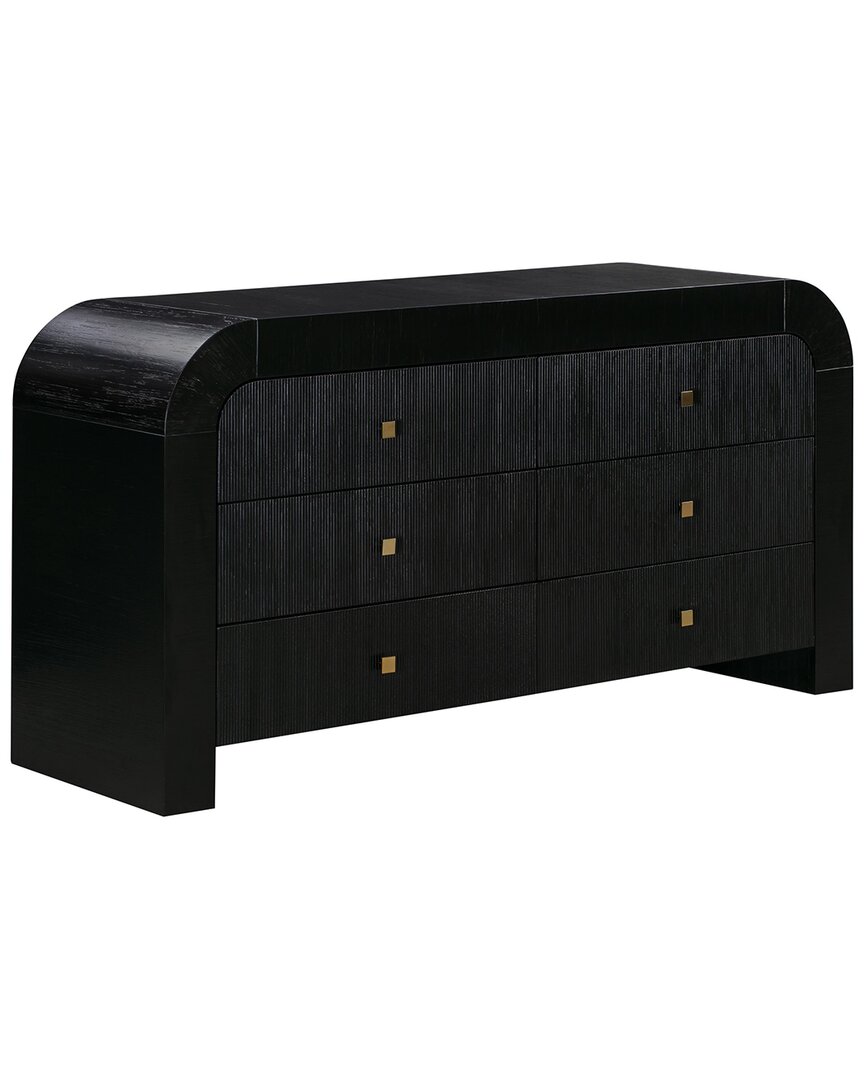 Tov Furniture Hump 6 Drawer Black Dresser
