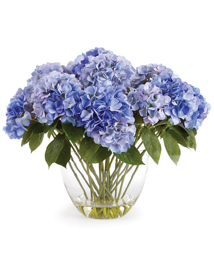 Napa Home & Garden Barclay Butera Hydrangea Arrangement In Vase In Blue