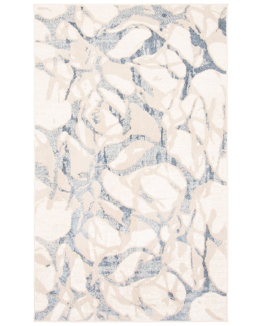 Ecarpet Azalea Contemporary/modern Area Rug In White