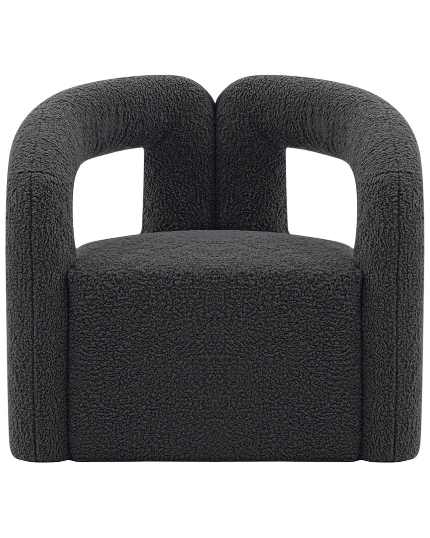 Manhattan Comfort Darian Accent Chair In Black