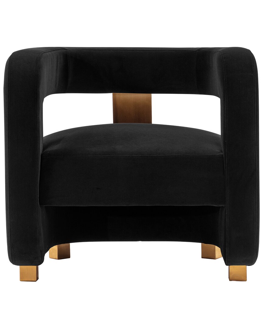 Manhattan Comfort Amirah Accent Chair In Black