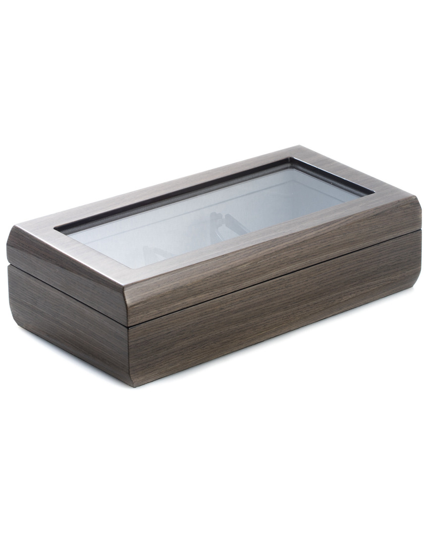 Bey-berk Lacquered Ash Wood Multi Eyeglass Case