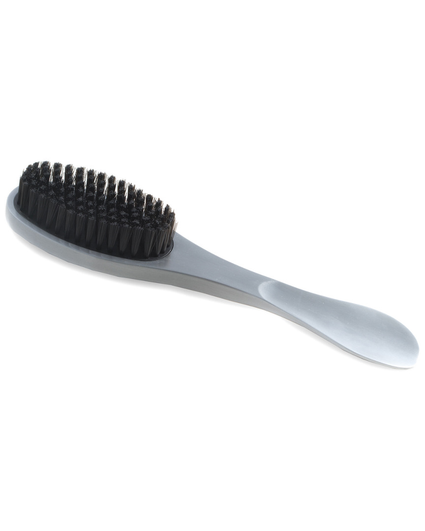 Bey-berk Brushed Aluminum Clothes & Lint Brush