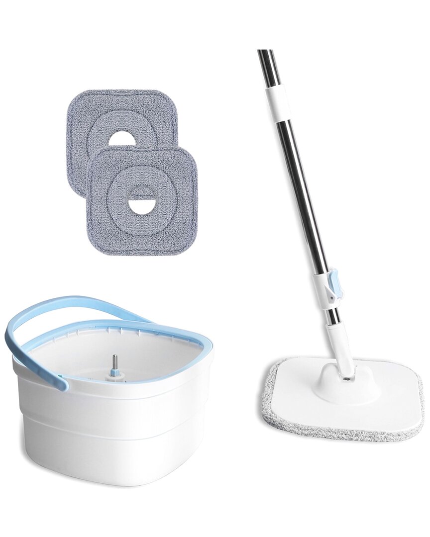 Fresh Fab Finds Spin White Mop And Bucket With Wringer Set In White