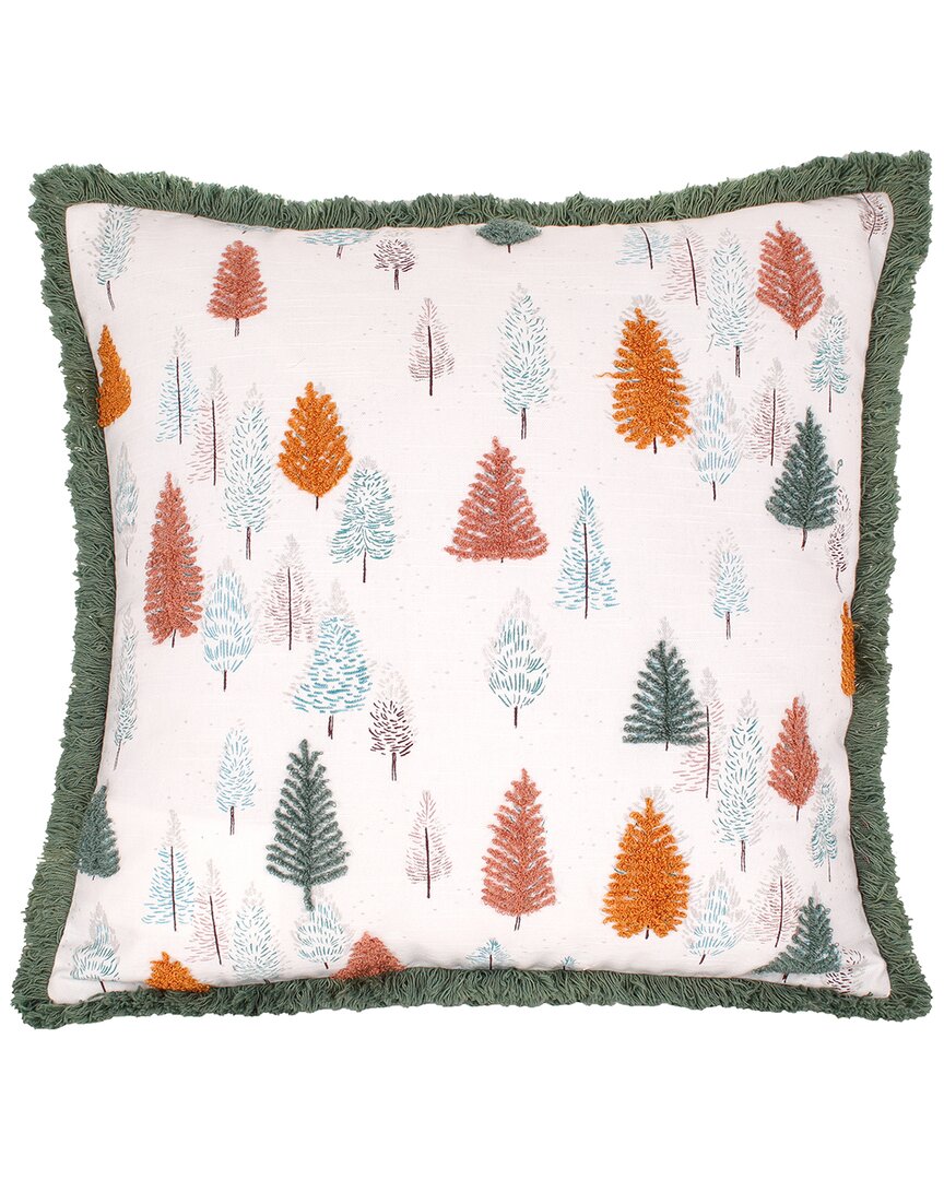 Hgtv 18x18 Whimsical Forest Trees Pillow In Multi