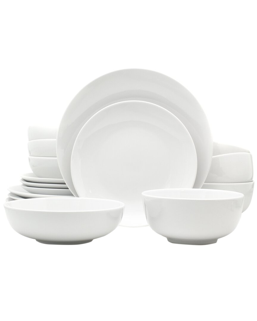 Shop Euro Ceramica White Essential 16pc Dinnerware Set
