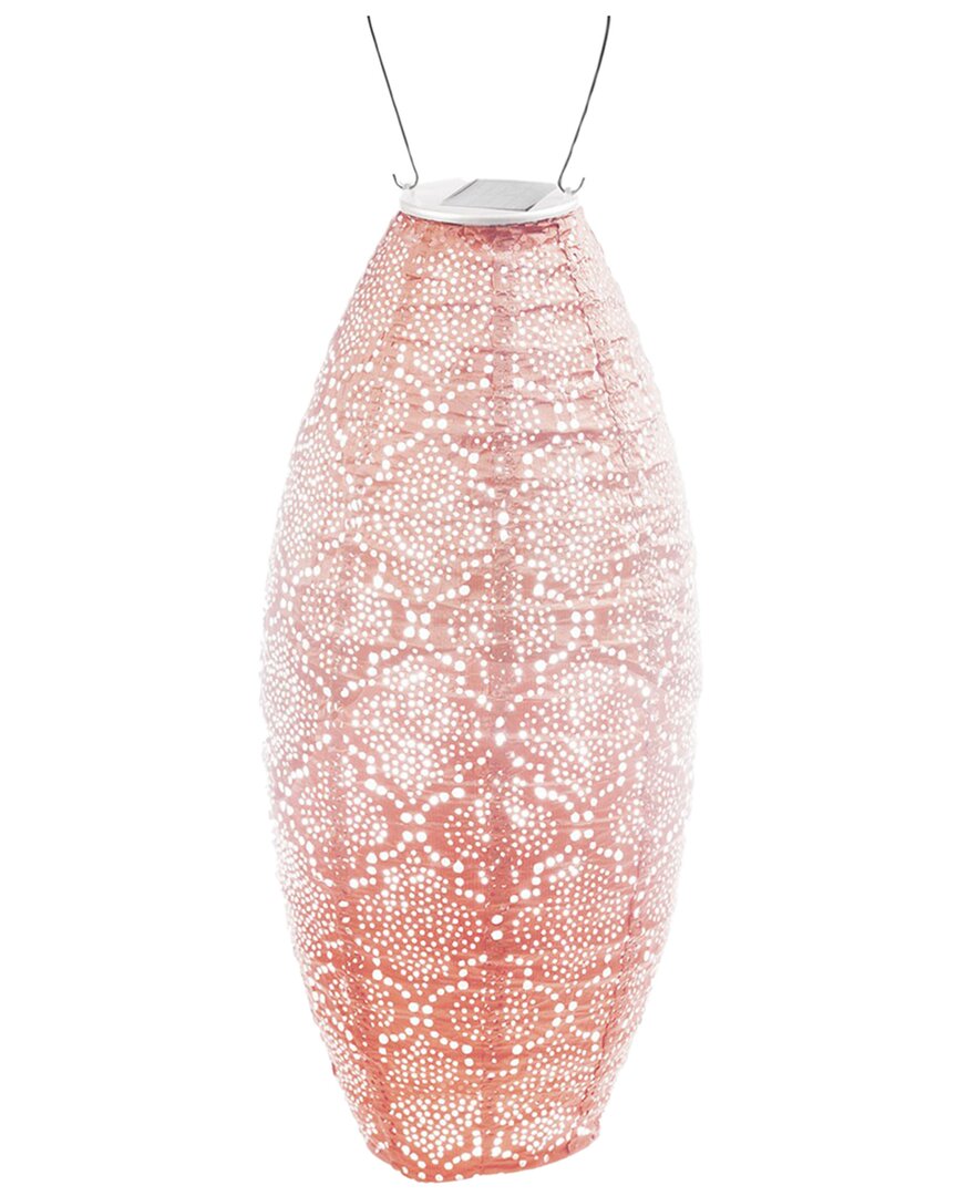 Esschert Design Usa Long Oval Bazaar Lantern In Pink
