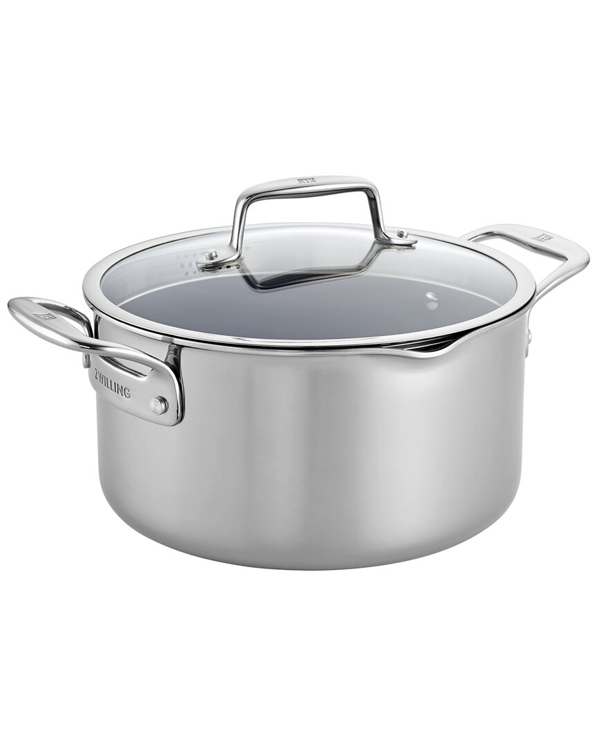 ZWILLING J.A. HENCKELS ZWILLING JA HENCKELS CLAD CFX 6QT STAINLESS STEEL CERAMIC NONSTICK DUTCH OVEN