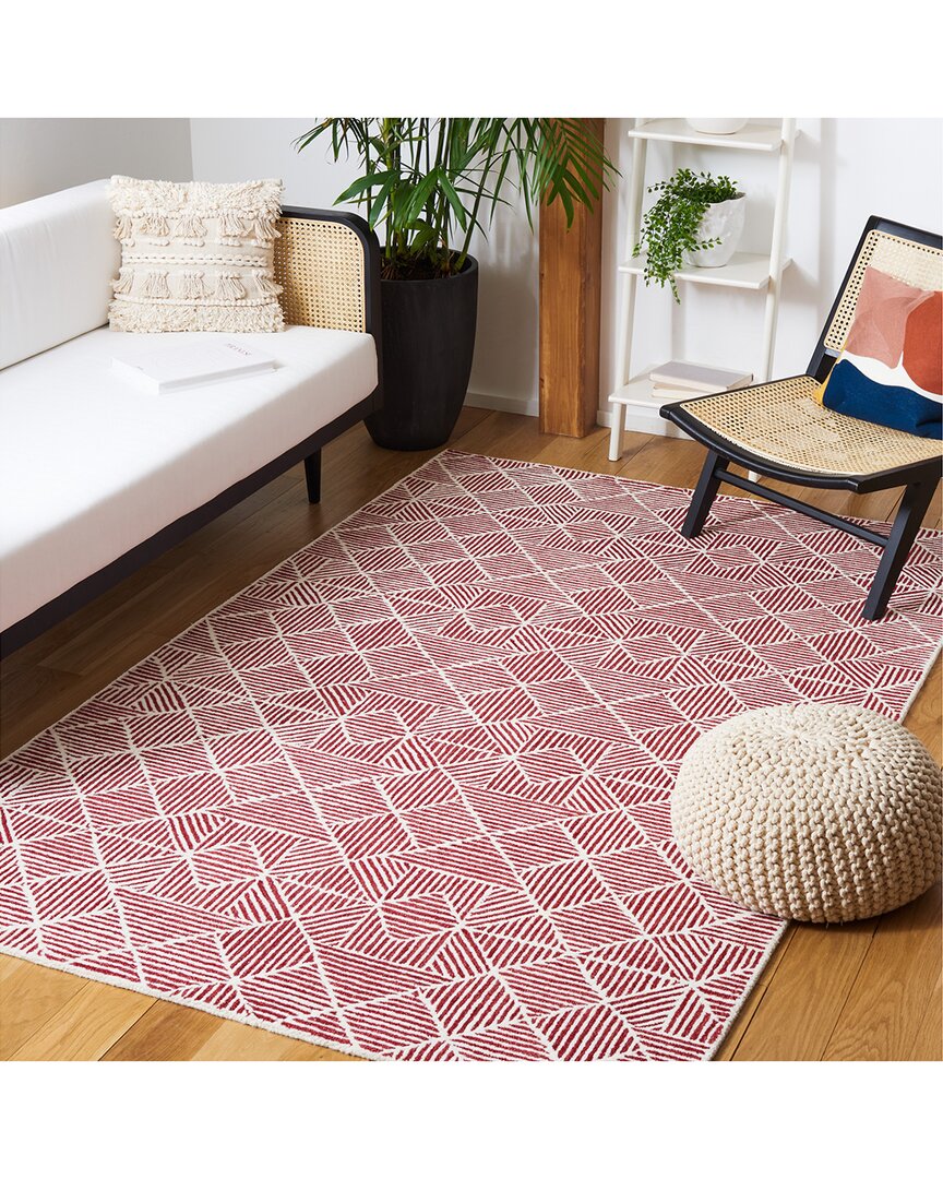 Safavieh Abstract Cardinal Grove Hand-tufted Wool-blend Rug In White