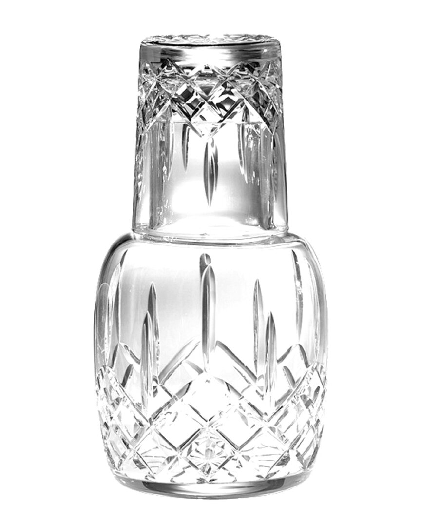 Barski European Hand Cut Crystal 2 Pc Water Set Bedside Night Carafe In Clear