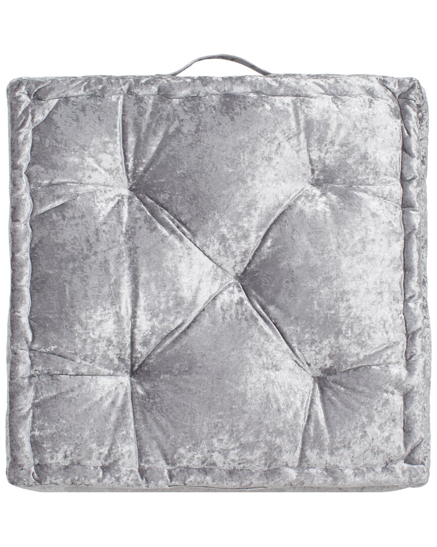 Shop Safavieh Belia Floor Pillow In Silver