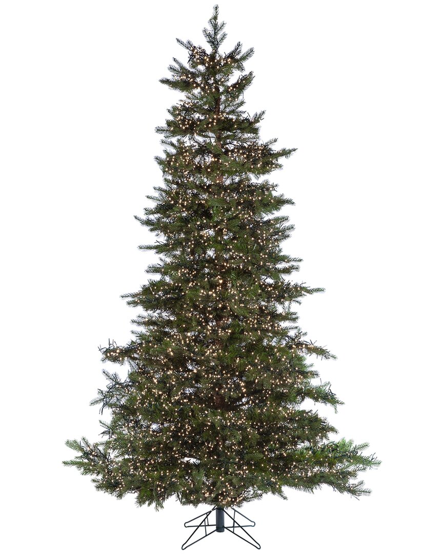 Sterling Tree Company 9' Instant Connect Led Nat Cut Monaco Pine, 1590 Tips, 13232 Cluster Lights, P In Green