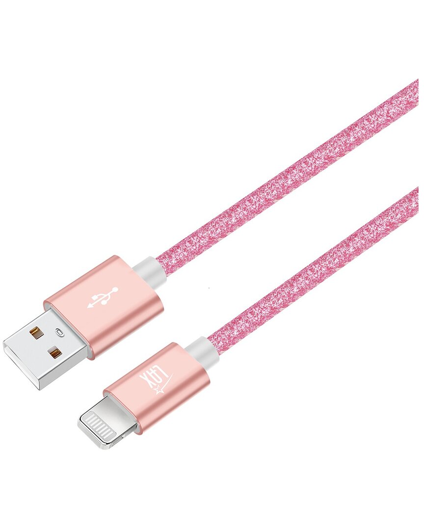 Lax Gadgets Apple Mfi Certified 10ft Glitter Rose Lightning Cable