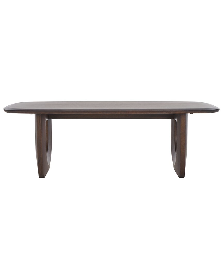Safavieh Couture Cassiette Wood Coffee Table In Brown