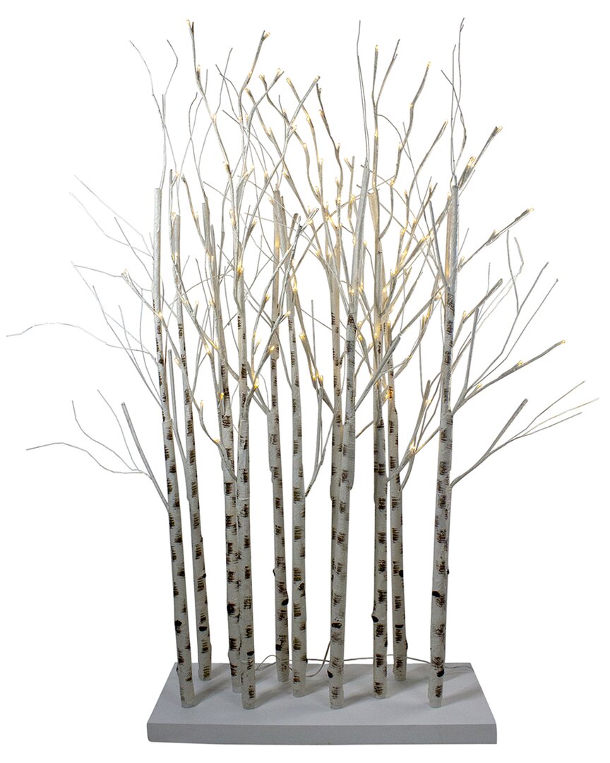 Northern Lights Northlight 4ft Led Lighted White Birch Twig Tree Cluster Outdoor Christmas Decoration In White