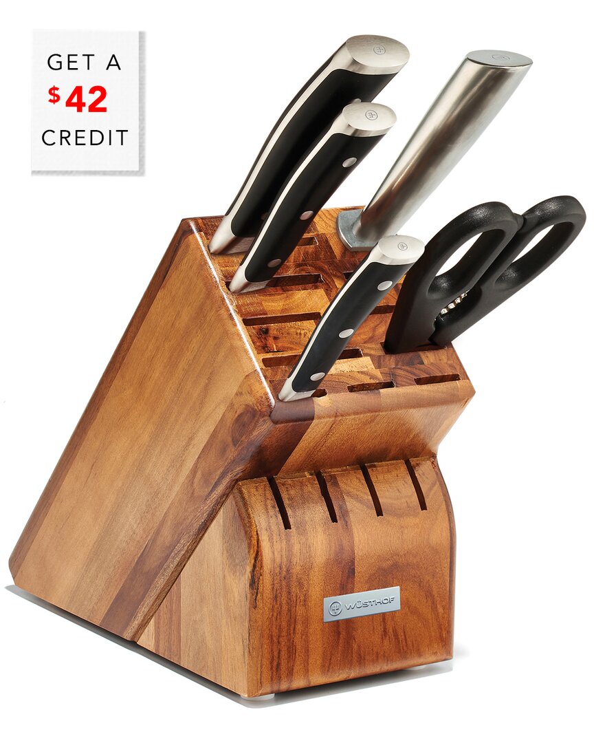 Wusthof Classic Ikon 6pc Knife Block Set In Multi
