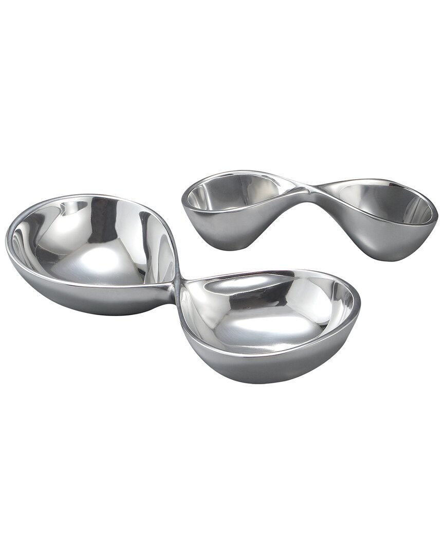 Nambe Nambé Infinity Two-piece Server In Silver