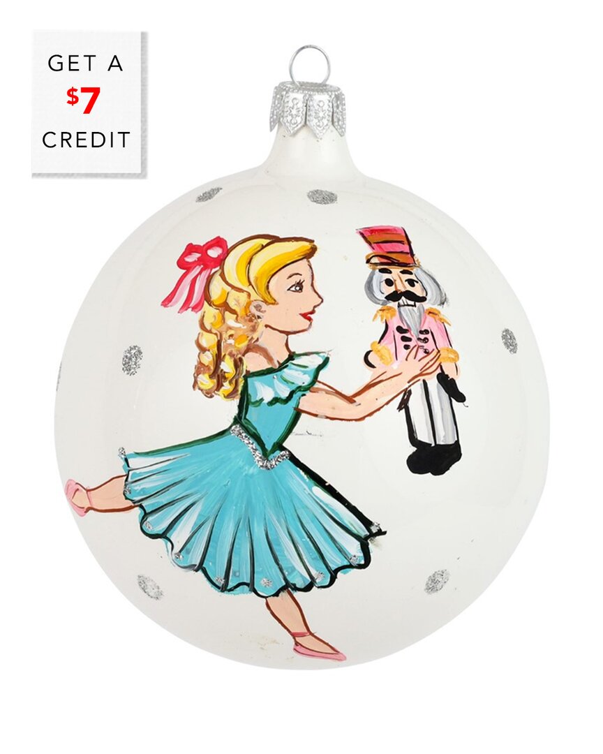 Vietri Nutcrackers Clara Ornament In Multi