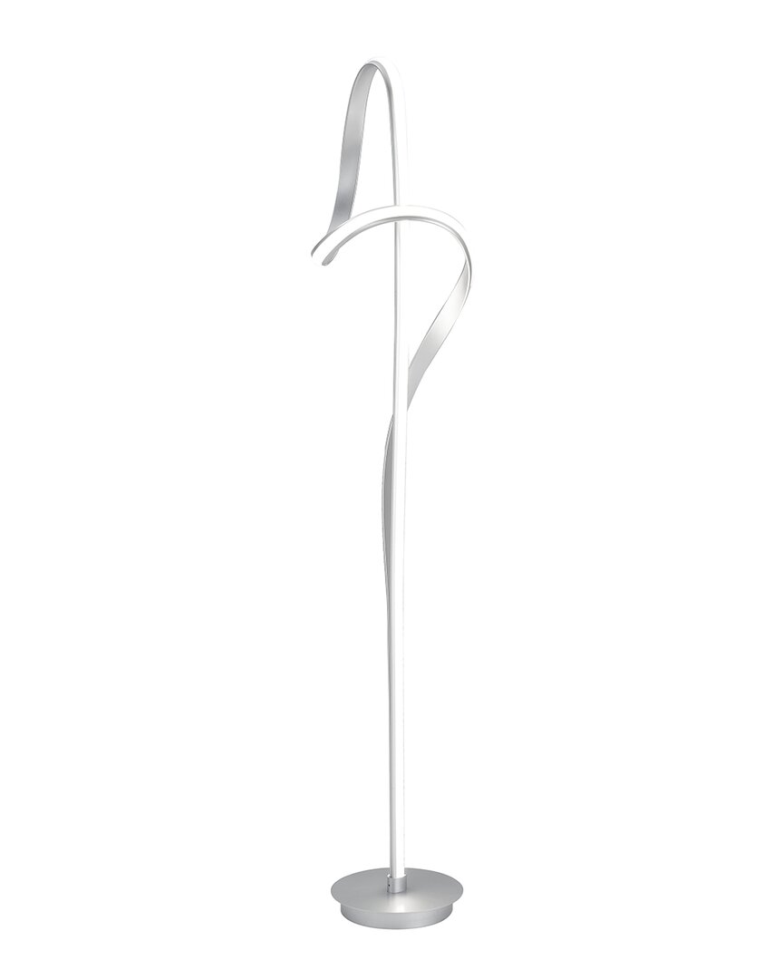 Finesse Decor Budapest Led Silver 63in Tall Floor Lamp