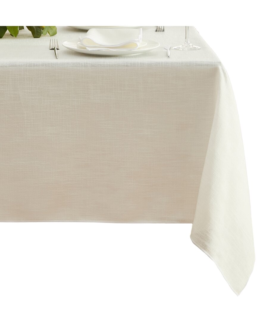 Villeroy & Boch Classic Embroidered Border Tablecloth In White