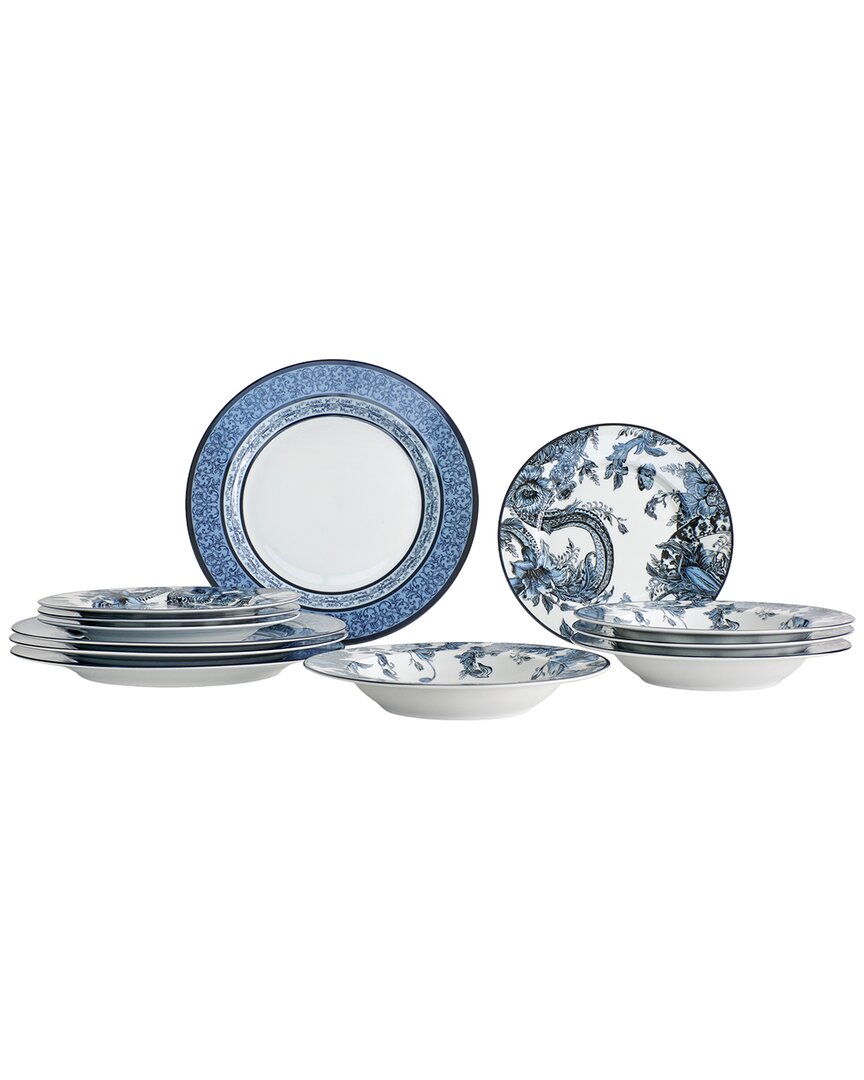 Marchesa Monarcha 12pc Dinnerware Set In Blue
