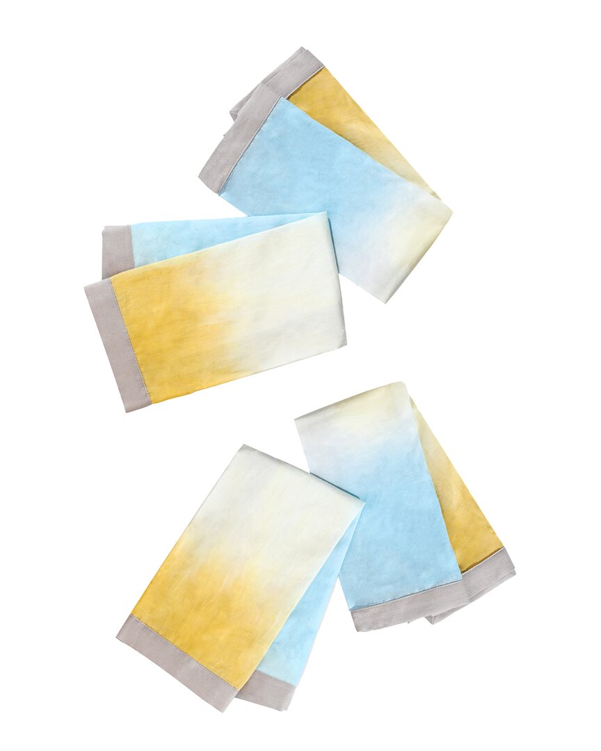 Tiramisu 4-pack Tropical Sunrise Napkins In Multi