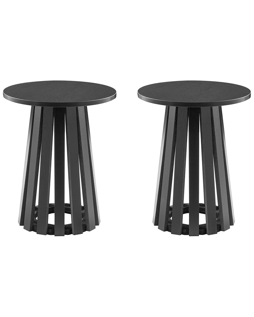 Manhattan Comfort Modern Layla End Table In Black
